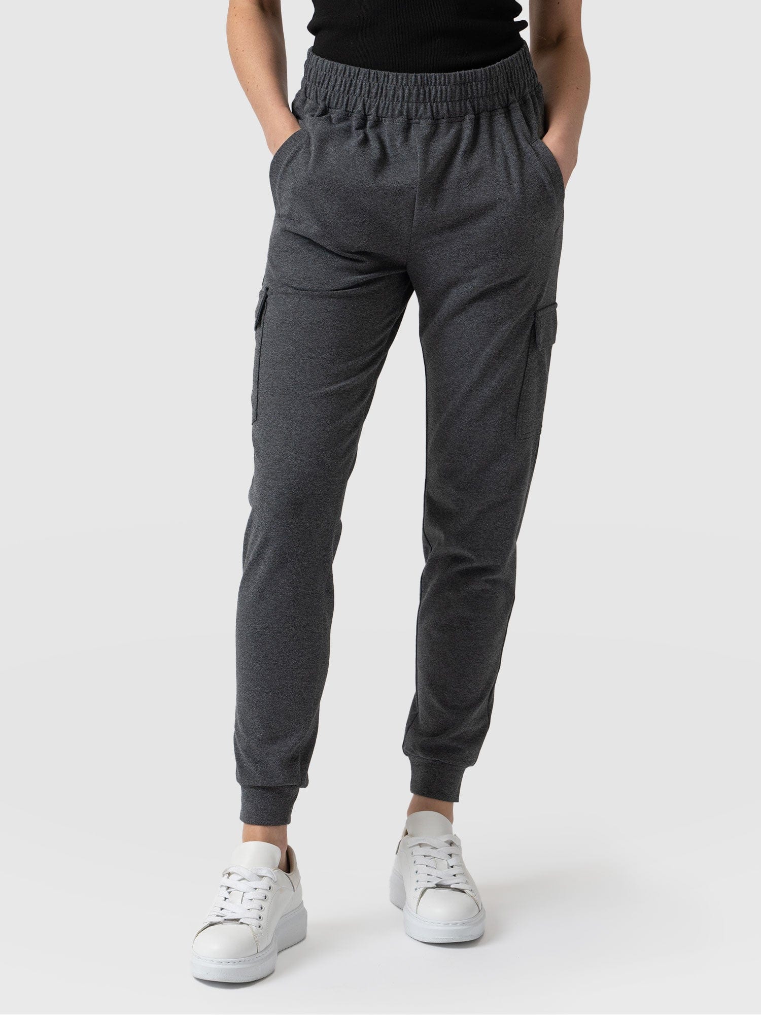 Soho Cargo Pant Charcoal - Women's Trousers | Saint + Sofia® UK